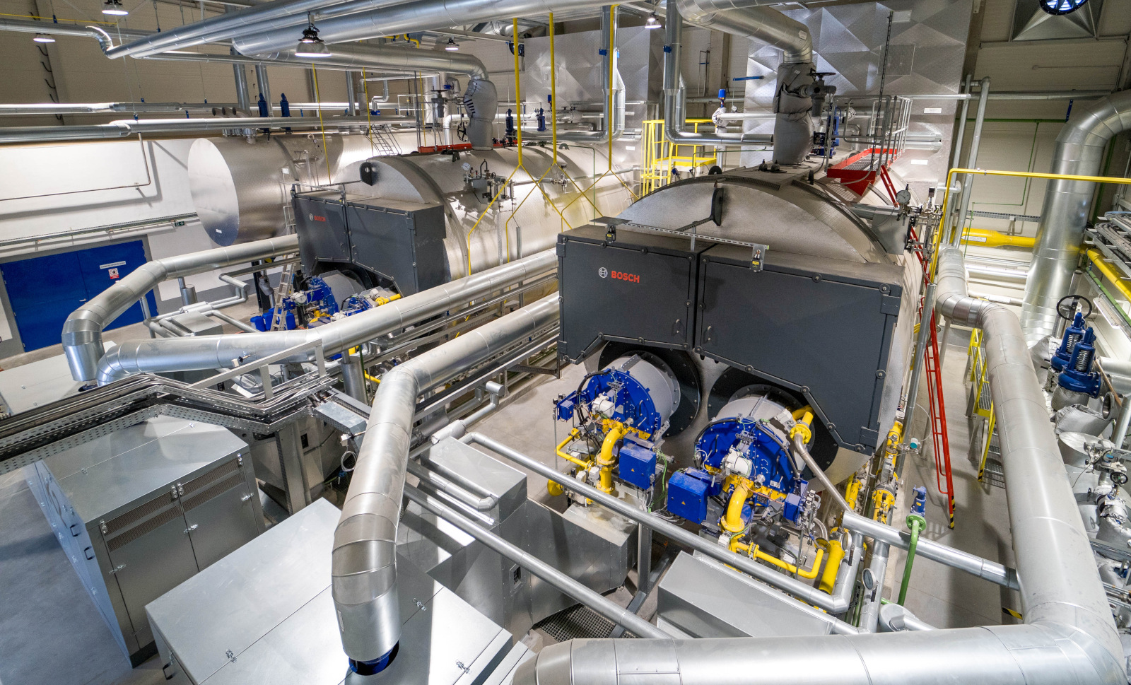 Duoblockbrenner mit separat stehendem Gebläse